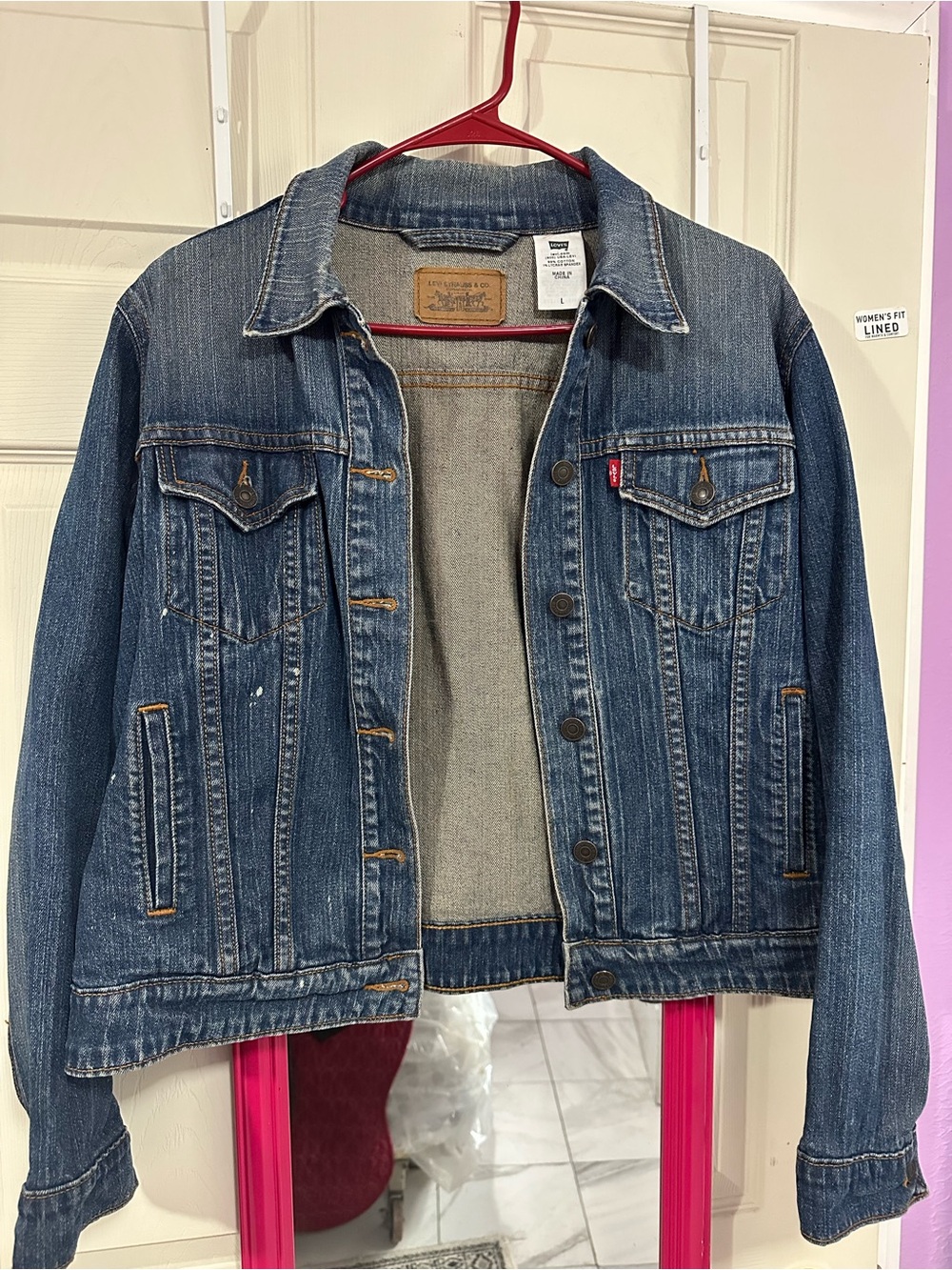Levi's 800 USA Levi 99% cotton Denim Jacket - Blue women #L  $40